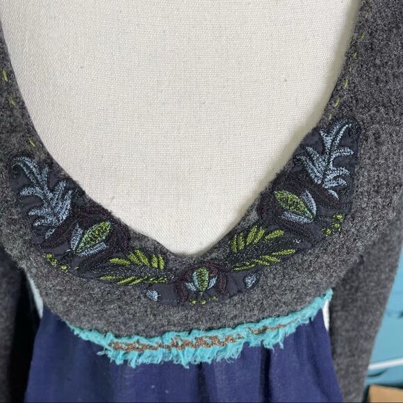 Free People Wool Blend Baby Doll Sweater Top - Picture 3 of 9